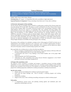 Terms of Reference - Plan International