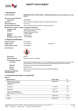 USG Sheetrock&reg; Brand Easy Sand&trade; Lightweight Setting