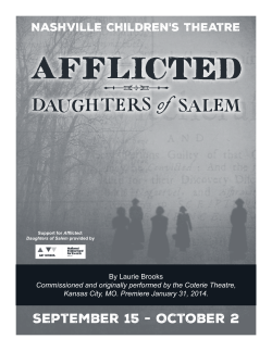 Afflicted: Daughters of Salem Curriculum Guide []