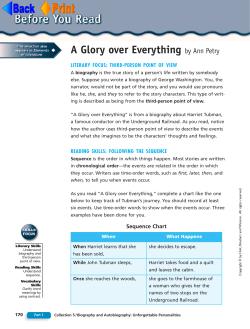 A Glory over Everything by Ann Petry