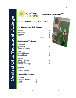 College ASPIRE Executive Summary