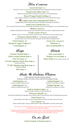 menu - Tea Tree Asian Bistro