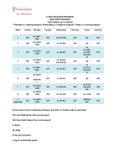 6.5km Shuffle Program