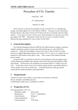 Procedure of CO2 Transfer