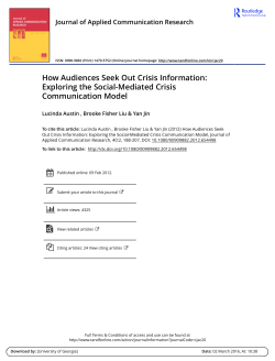 How Audiences Seek Out Crisis Information