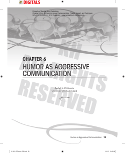 humor as aggressive communication