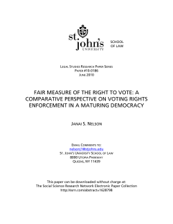 fair measure of the right to vote
