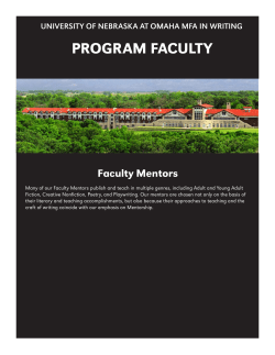 Faculty Mentor Information in PDF Format