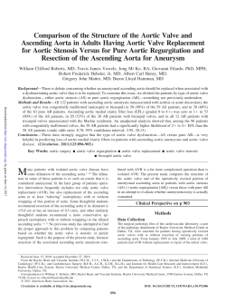 Comparison of the Structure of the Aortic Valve and