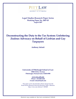 Deconstructing the Duty to the Tax System: Unfettering Zealous