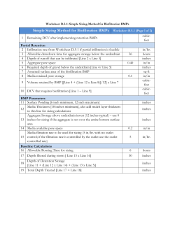 Form B.5-1 Simple Sizing Method for Biofiltration BMPs