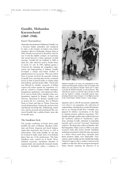 Gandhi Mohandas Karamchand - International Encyclopedia of