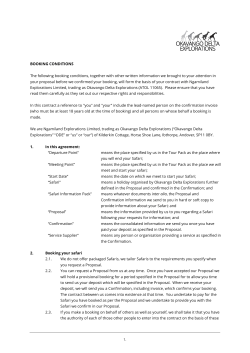 Terms and Conditions