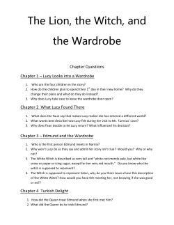 The Lion, the Witch, and the Wardrobe