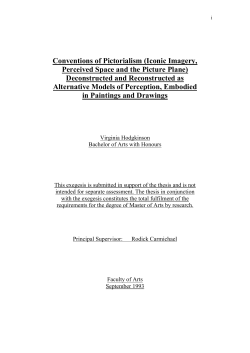 Conventions of Pictorialism - DRO