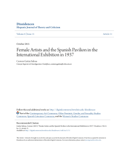 Female Artists and the Spanish Pavilion in the International