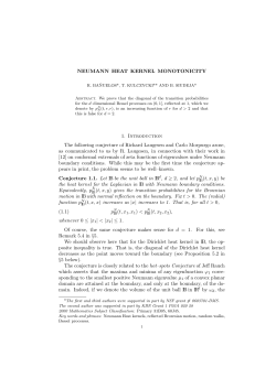 eumann Bessel heat kernel monotonicity