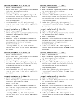 Homework: Reading Notes for Ch 13.2 and 13.4 1. What is a