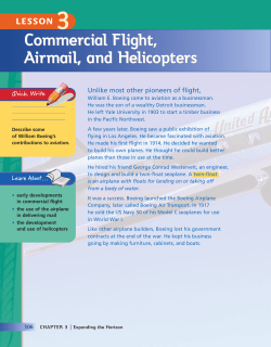 Commercial Flight, Airmail, and Helicopters Commercial Flight