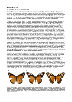 Pictures II.pages - The Palaeontological Association