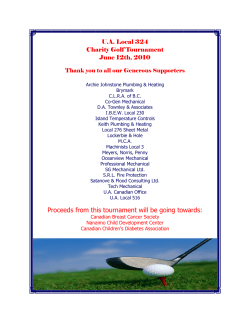 Proceeds from this tournament will be going towards