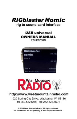 RADIO RADIO - West Mountain Radio