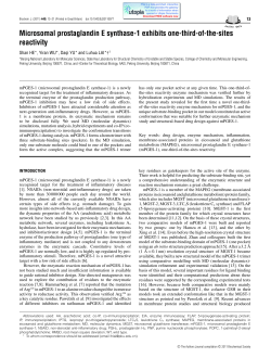 Microsomal prostaglandin E synthase-1 exhibits one-third-of