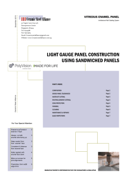 light gauge panel construction using sandwiched panels