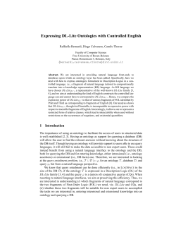 Expressing DL-Lite Ontologies with Controlled English