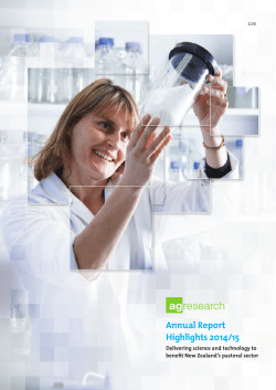 Annual Report Highlights 2014/15