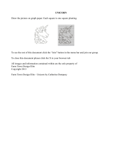 UNICORN Draw the picture on graph paper. Each square is one