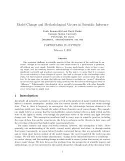 Model Change and Methodological Virtues in Scientific Inference