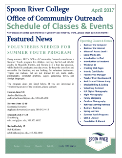 April 2017 Newsletter