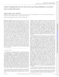Neural Coupling Between the Arms and Legs During Rhythmic