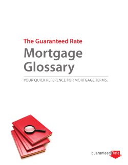 Mortgage Glossary