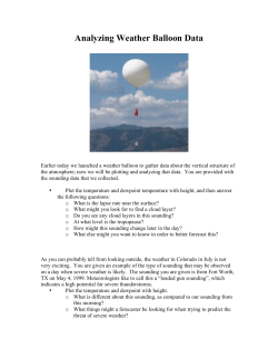 Analyzing Weather Balloon Data
