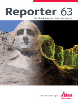 The Global Magazine of Leica Geosystems