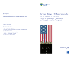 Lehman College 9-11 Commemoration