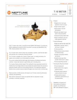 T-10 1.5" and 2" water meters