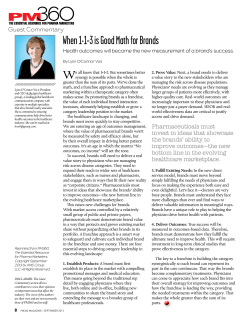PM360 Guest Commentary: When 1+1 is Good Math for Brands