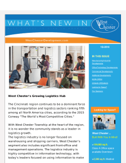 1Q-2016 What`s New in West Chester!