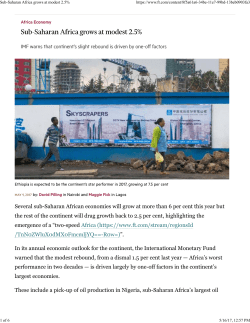 Ethiopia to be a star performer in the African continent