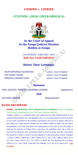 (2016) lpelr-40945(ca) - lawpavilionpersonal.com