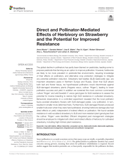 Direct and Pollinator-Mediated Effects of Herbivory on Strawberry