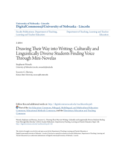 Drawing Their Way into Writing - DigitalCommons@University of