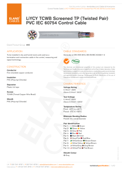 LiYCY TCWB Screened TP (Twisted Pair) PVC IEC