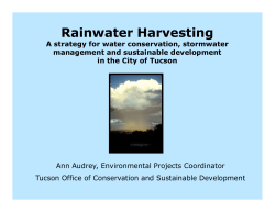 Rainwater Harvesting