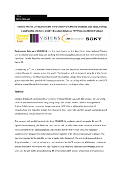 Press Release - Creative Broadcast Solutions