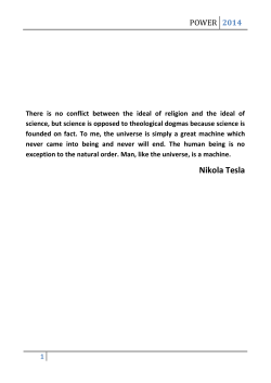 Nikola Tesla - Department of Electrical Engineering, IIT Kharagpur