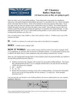 buffers made easy